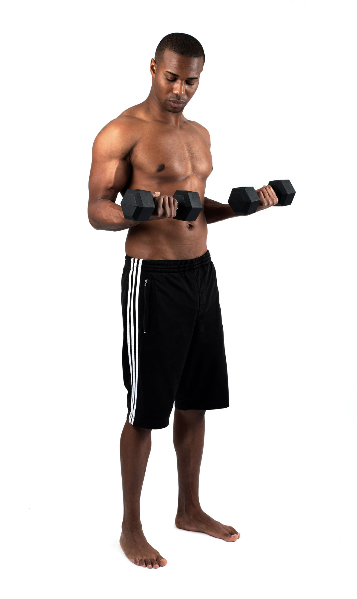 Trendy Sport Hex Hanteltraining Biceps Übung