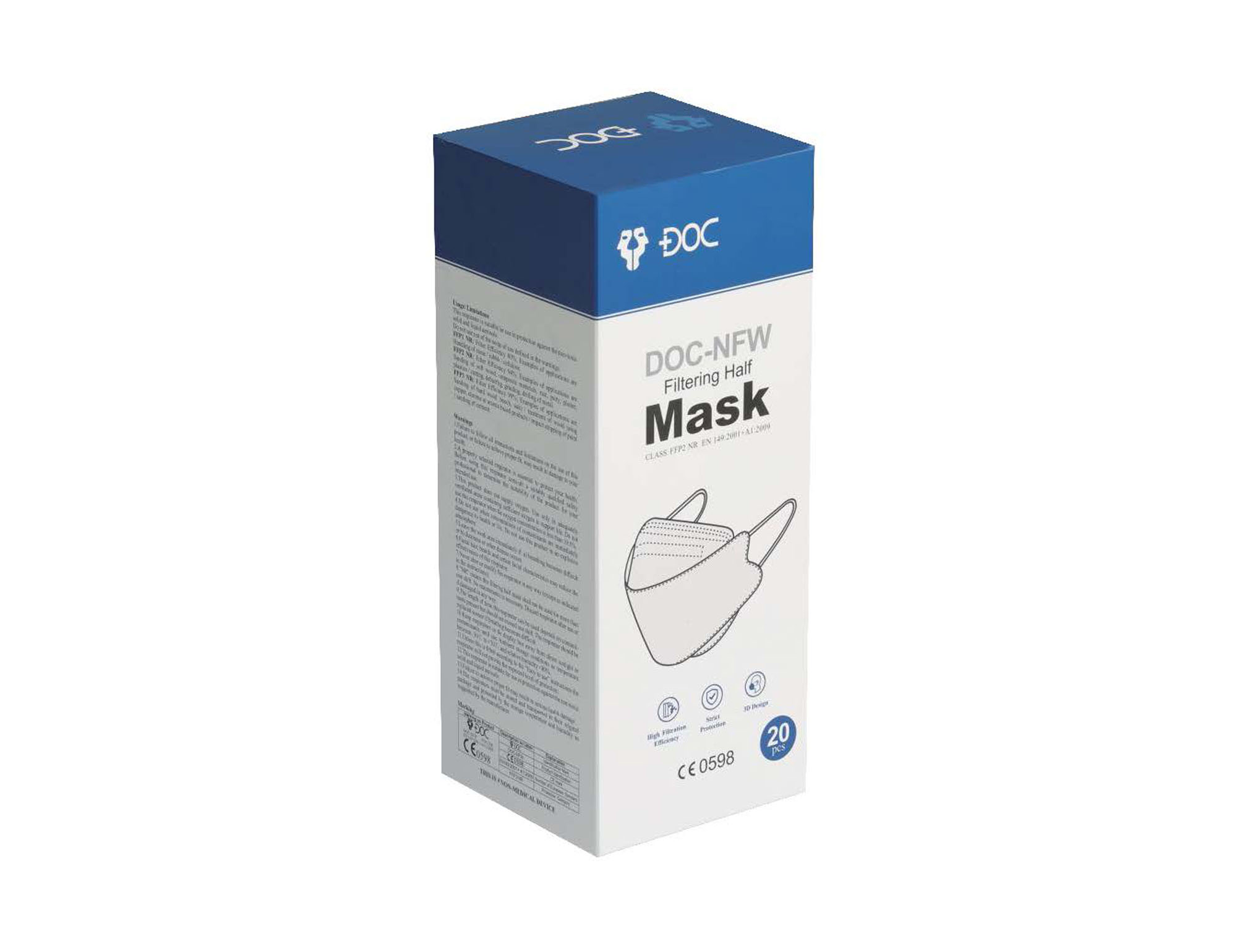 DOC FFP2 Maske Verpackung 25 Stück